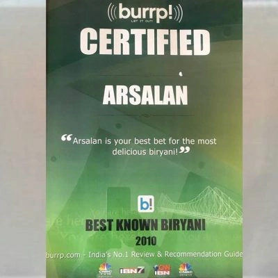 Burrp Best Known Biryani 2010