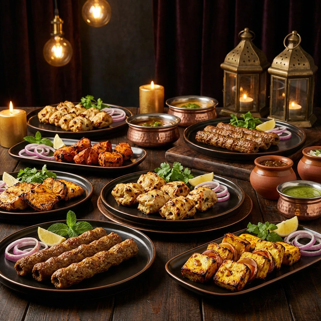 Delicious Assorted Kebabs